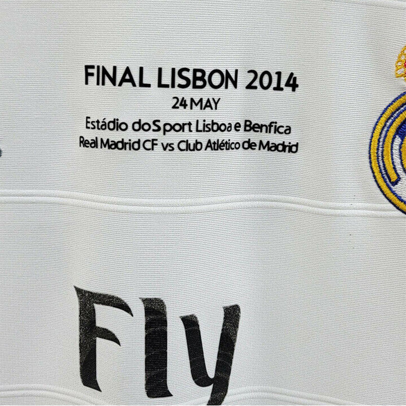 Jersey Retro Real Madrid Local 13-14  Manga Larga Numero 7 Cristiano Version Aficionado Calidad Premium
