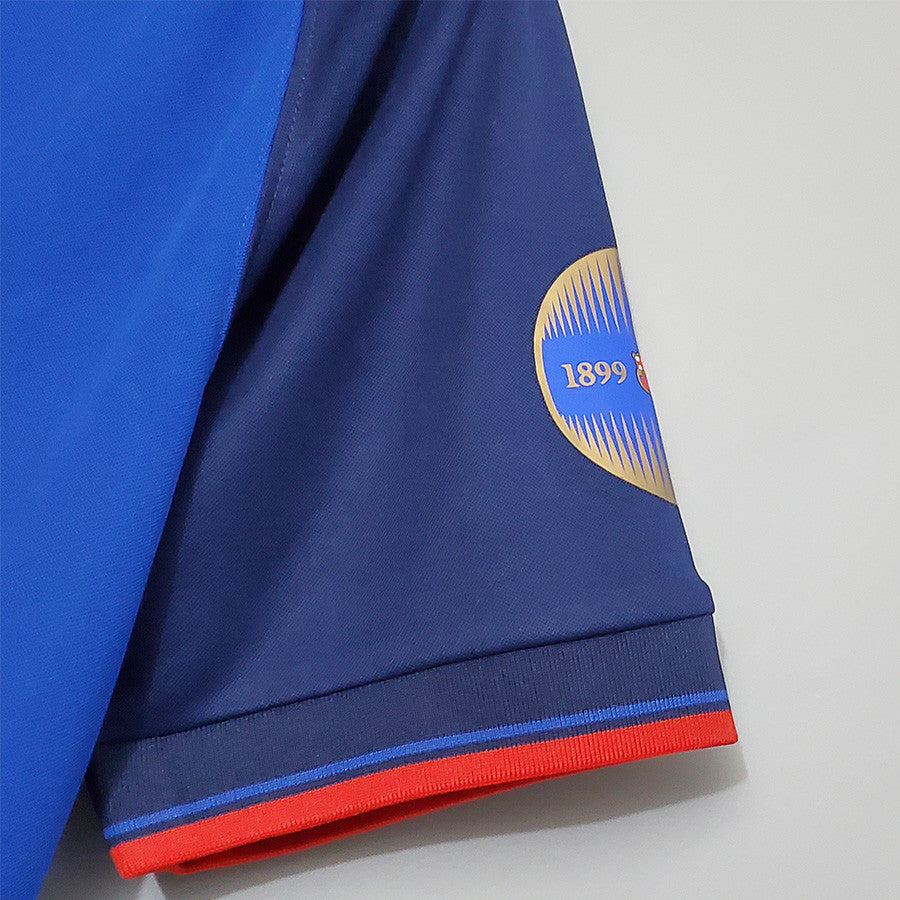 Jersey Retro FC Barcelona  98-99 Manga Corta  Numero 11  Rivaldo  Version Aficionado Calidad Premium