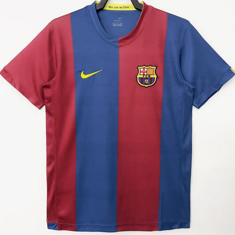Jersey Retro FC Barcelona  07-08 Manga Corta  Numero 10  Ronaldinho   Version Aficionado Calidad Premium