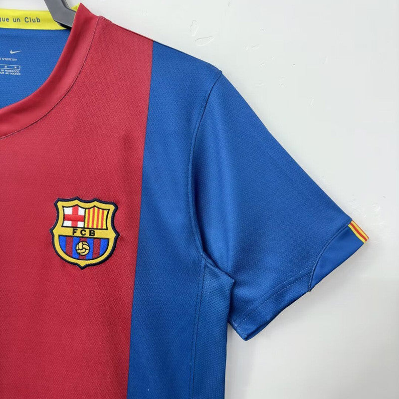 Jersey Retro FC Barcelona  07-08 Manga Corta  Numero 10  Ronaldinho   Version Aficionado Calidad Premium