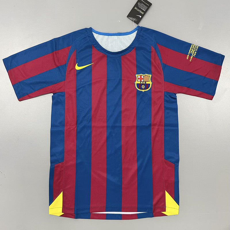 Jersey Retro FC Barcelona  05-06  Manga Corta  Numero 4 Marquez Version Aficionado Calidad Premium