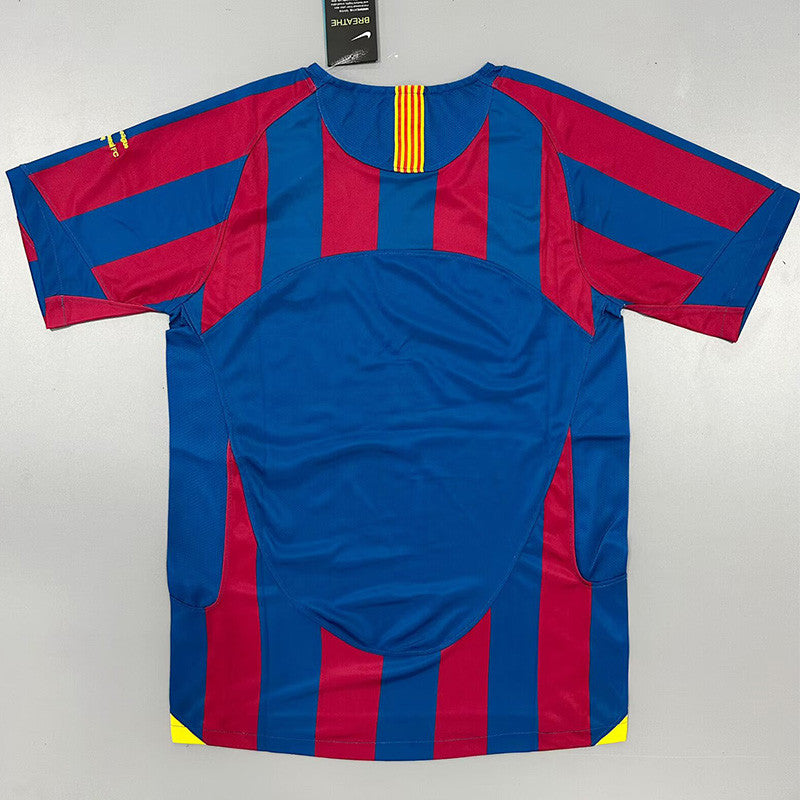 Jersey Retro FC Barcelona  05-06  Manga Corta  Numero 4 Marquez Version Aficionado Calidad Premium