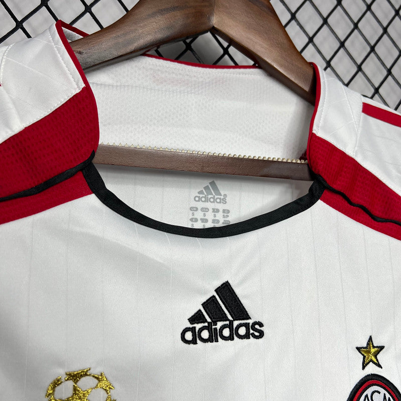 Jersey Retro AC Milan 06-07 Visita  Manga Larga KAKA 22 Version Aficionado Calidad Premium