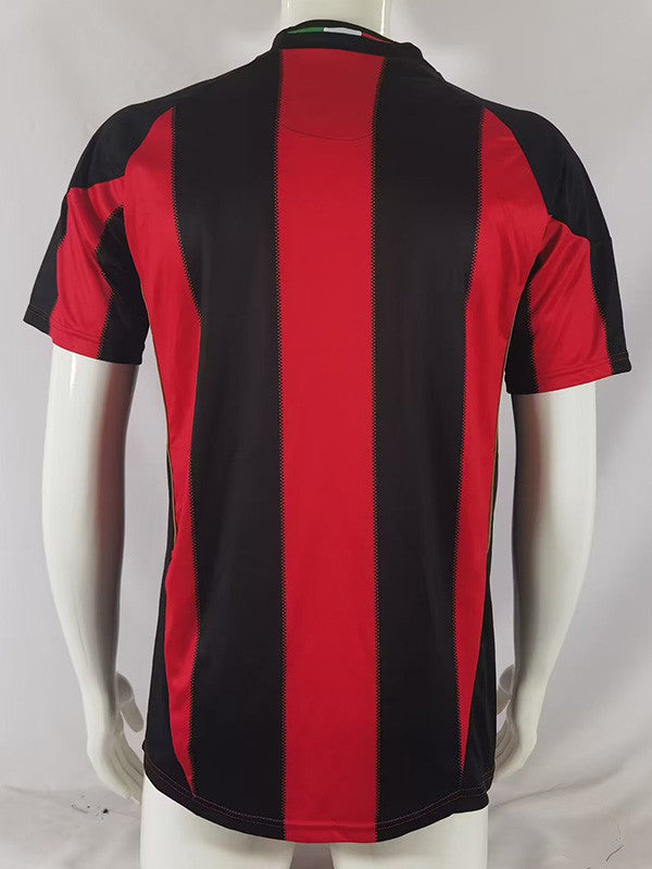 Jersey Retro AC Milan Local 10-11 Manga Corta Ronaldinho 80 Version Aficionado Calidad Premium