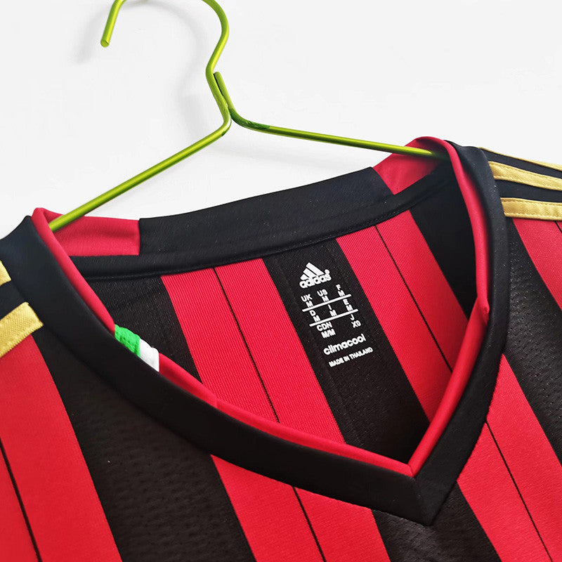 Jersey Retro AC Milan Local 13-14  Manga Larga KAKA 22 Version Aficionado Calidad Premium
