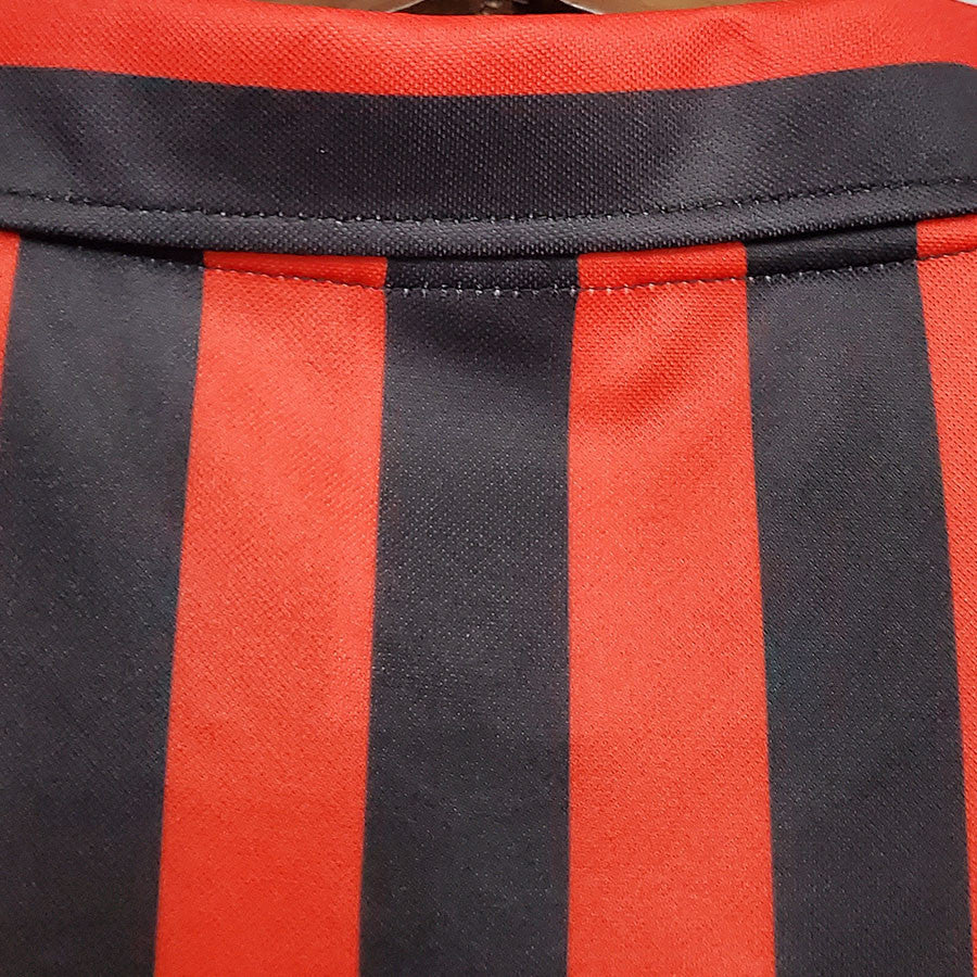 Jersey Retro AC Milan Local Centenario  Manga Larga Maldini 3 Version Aficionado Calidad Premium