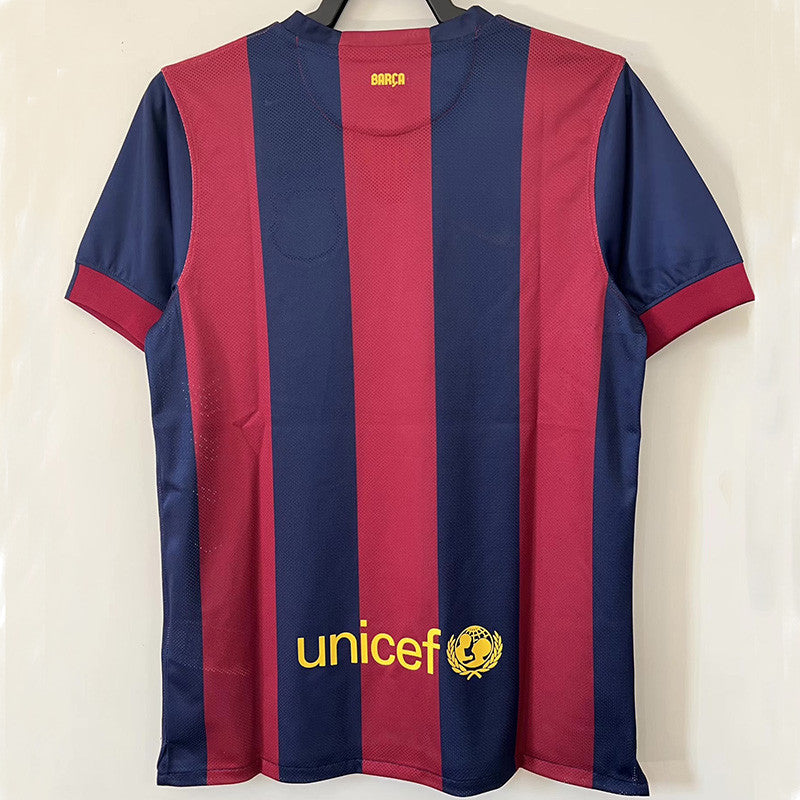 Jersey Retro FC Barcelona  Local 14-15  Manga Corta Suarez 9  Version Aficionado Calidad Premium