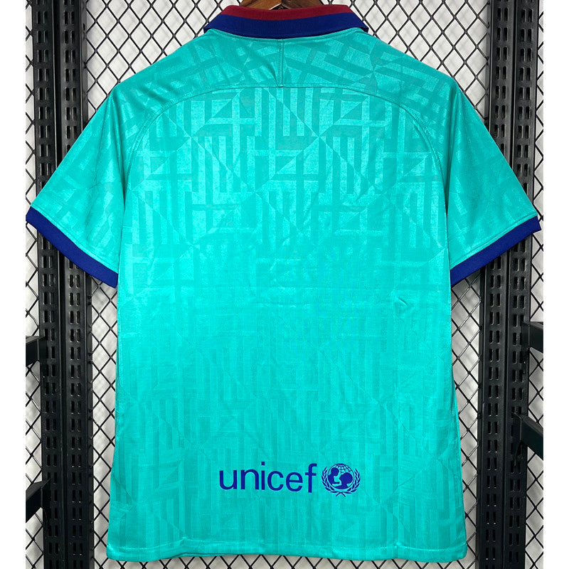 Jersey Retro FC Barcelona  Visita 19-20  Manga Corta Messi 10 Version Aficionado Calidad Premium