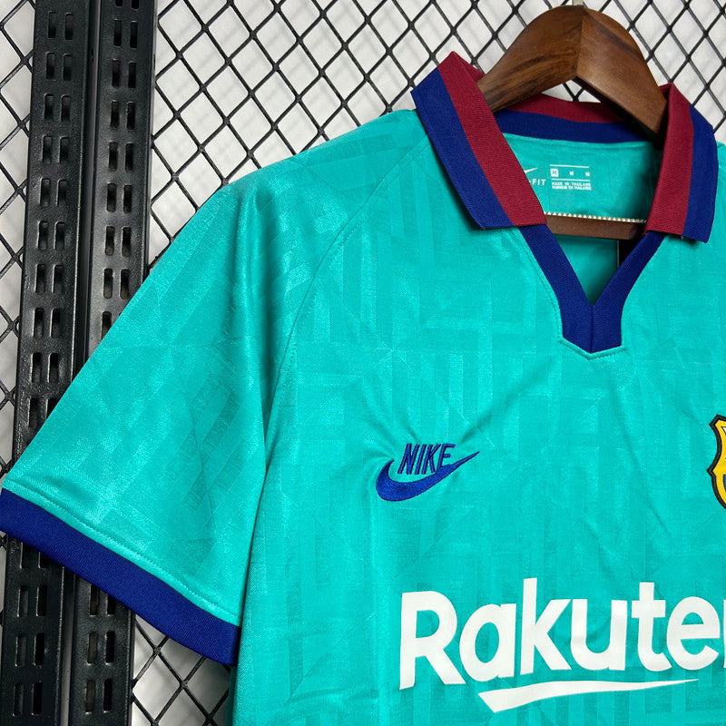 Jersey Retro FC Barcelona  Visita 19-20  Manga Corta Messi 10 Version Aficionado Calidad Premium