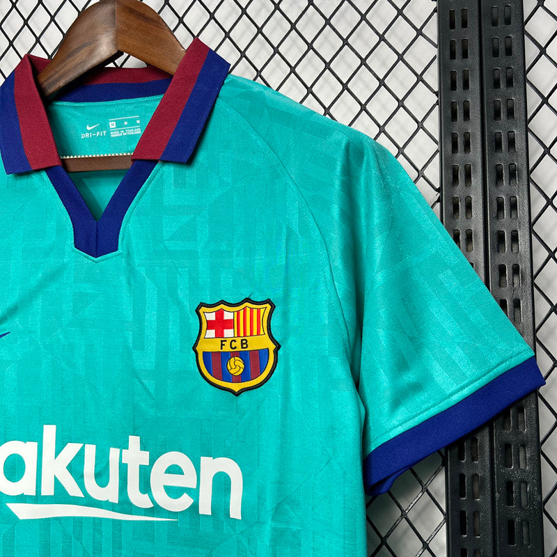 Jersey Retro FC Barcelona  Visita 19-20  Manga Corta Messi 10 Version Aficionado Calidad Premium