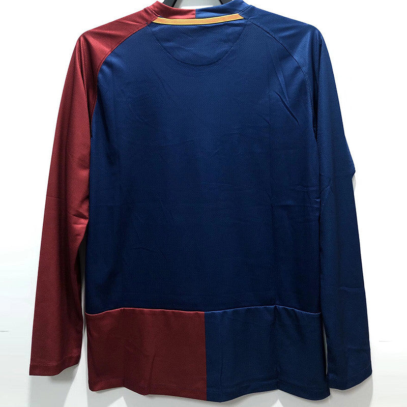 Jersey Retro FC Barcelona  Local 08-09  Manga Larga Messi 10 Version Aficionado Calidad Premium