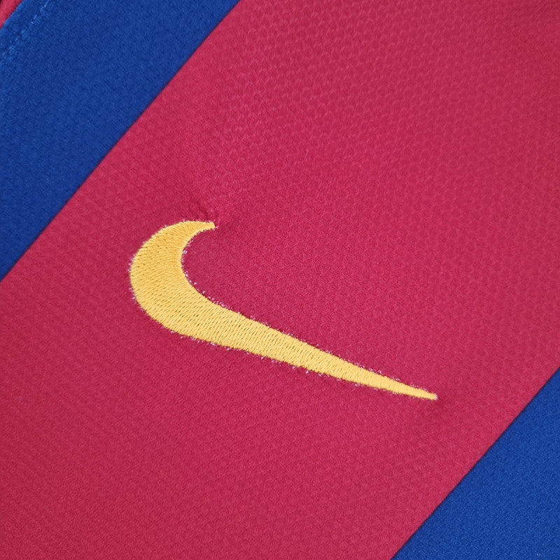 Jersey Retro FC Barcelona  Local 10-11  Manga Larga Messi 10 Version Aficionado Calidad Premium