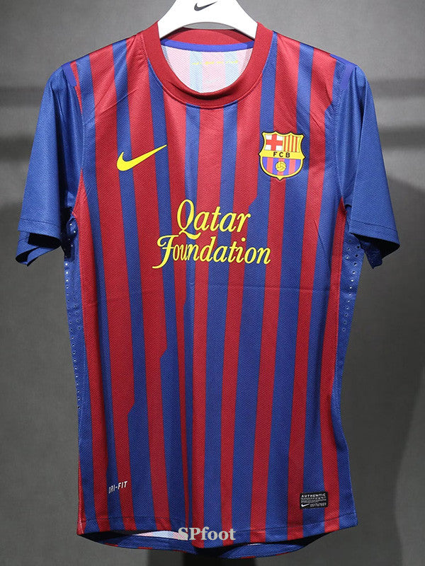 Jersey Retro FC Barcelona  Local 11-12  Manga Corta Messi 10 Version Aficionado Calidad Premium