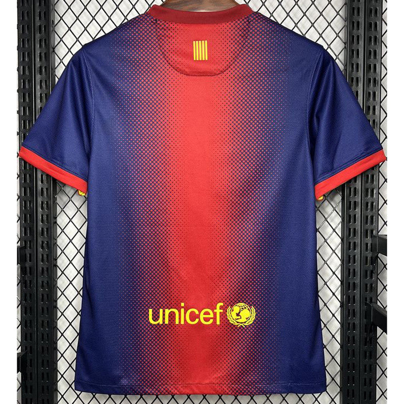 Jersey Retro FC Barcelona  Local 12-13   Manga Corta Messi 10 Version Aficionado Calidad Premium