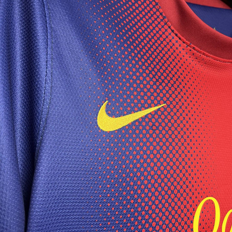 Jersey Retro FC Barcelona  Local 12-13   Manga Corta Messi 10 Version Aficionado Calidad Premium