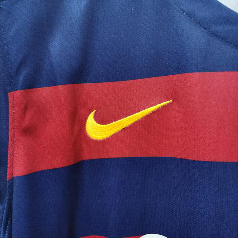 Jersey Retro FC Barcelona  Local 15-16 Manga Corta Neymar 11 Version Aficionado Calidad Premium