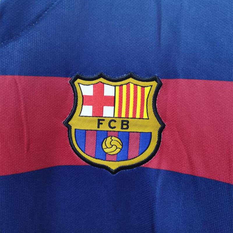 Jersey Retro FC Barcelona  Local 15-16 Manga Corta Neymar 11 Version Aficionado Calidad Premium