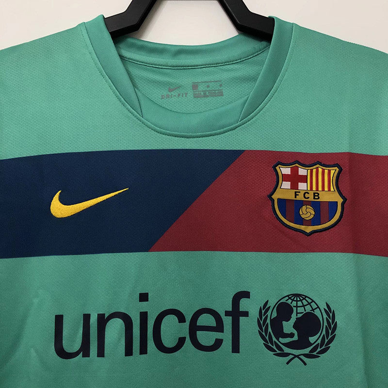 Jersey Retro FC Barcelona  Visita 10-11  Manga Corta Messi 10 Version Aficionado Calidad Premium