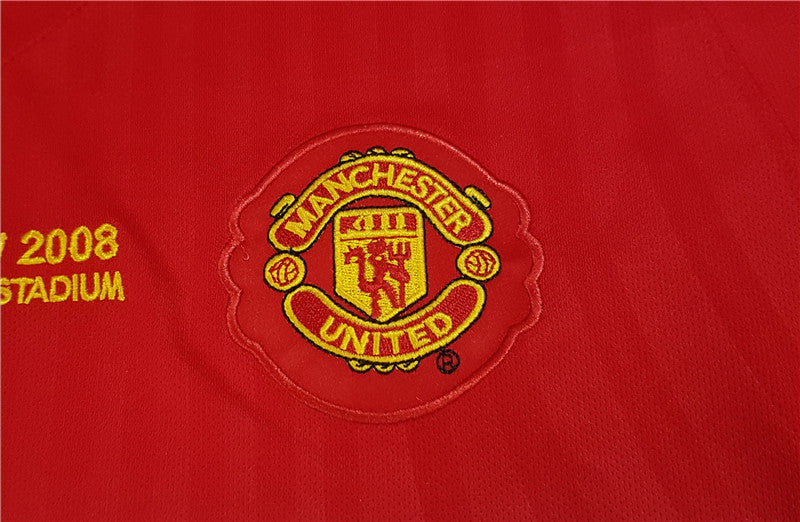 Jersey Retro Manchester United Local  08-09  Ronaldo 7  Manga Larga Version Aficionado
