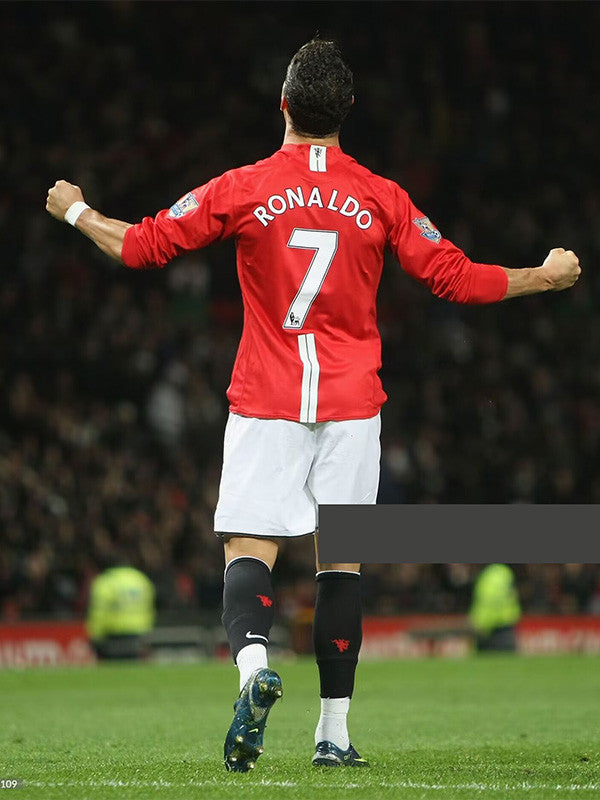 Jersey Retro Manchester United Local  08-09  Ronaldo 7  Manga Corta Version Aficionado