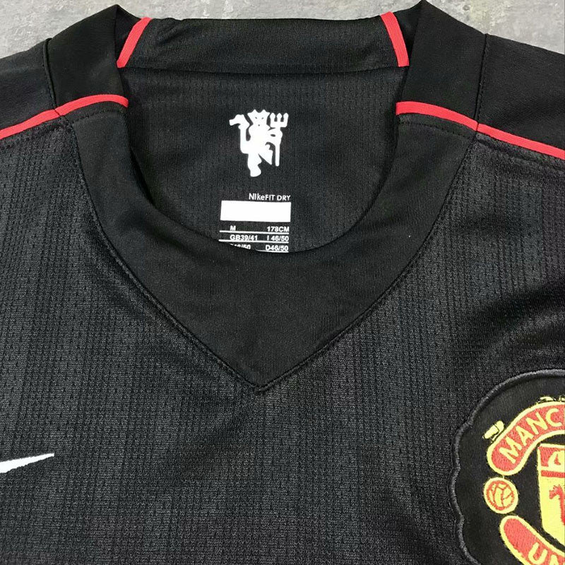 Jersey Retro Manchester United Visita 08-09  Ronaldo 7  Manga Larga Version Aficionado