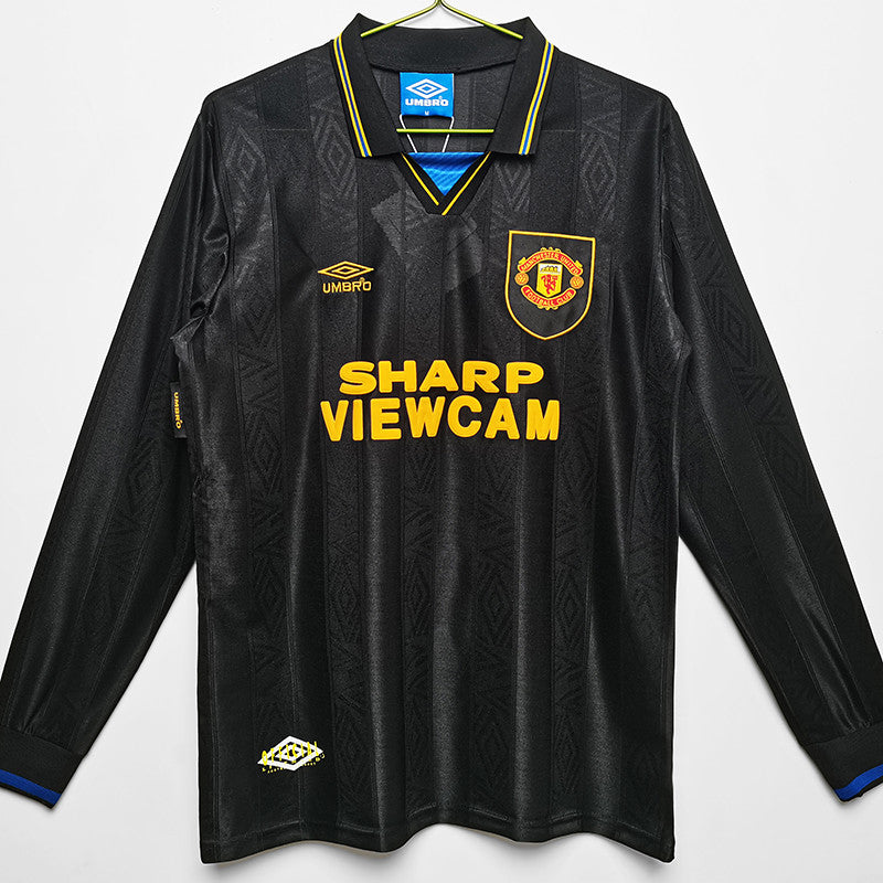 Jersey Retro Manchester United 93-94 Visita   Cantona 7  Manga Larga Version Aficionado