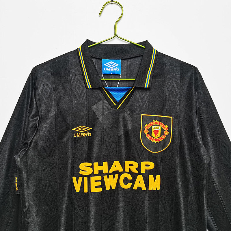 Jersey Retro Manchester United 93-94 Visita   Cantona 7  Manga Larga Version Aficionado