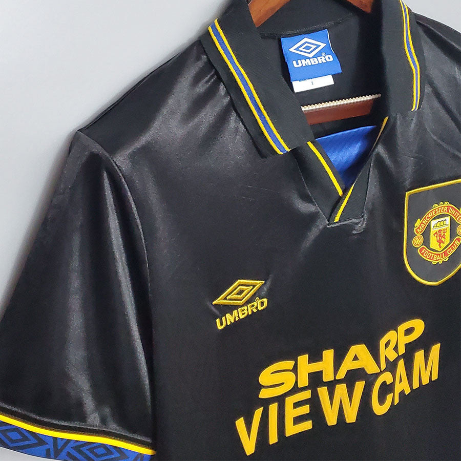 Jersey Retro Manchester United 93-94 Visita   Cantona 7  Manga Corta Version Aficionado