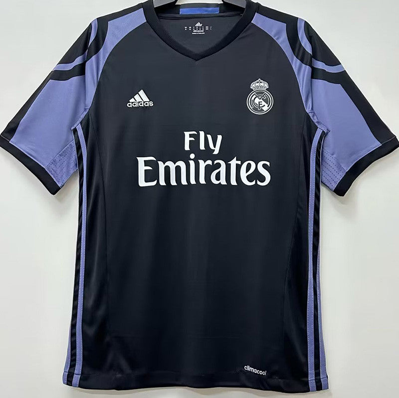 Jersey Retro Real Madrid Alternativa 16-17 Ronaldo 7 Manga Corta Versión Aficionado