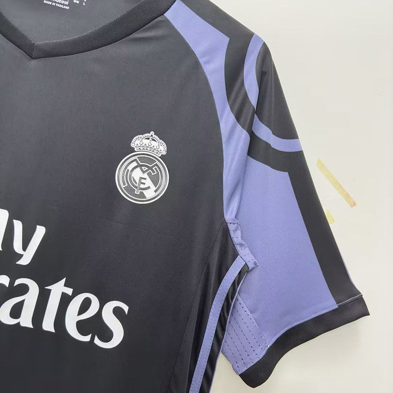 Jersey Retro Real Madrid Alternativa 16-17 Ronaldo 7 Manga Corta Versión Aficionado