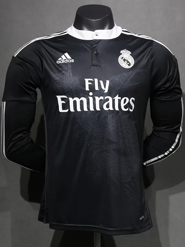 Jersey Retro Real Madrid Alternativa 14-15  Ronaldo 7 Manga Larga Versión Aficionado