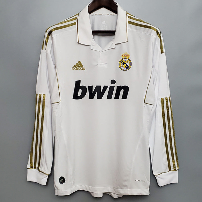 Jersey Retro Real Madrid 11-12   Ronaldo 7 Manga Larga Versión Aficionado