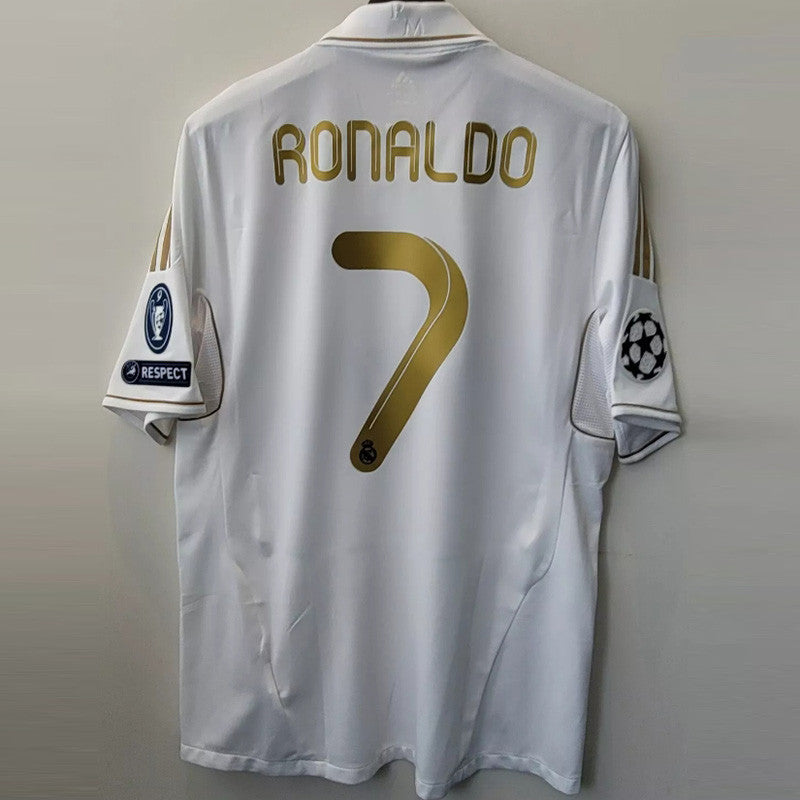 Jersey Retro Real Madrid 11-12   Ronaldo 7 Manga Larga Versión Aficionado