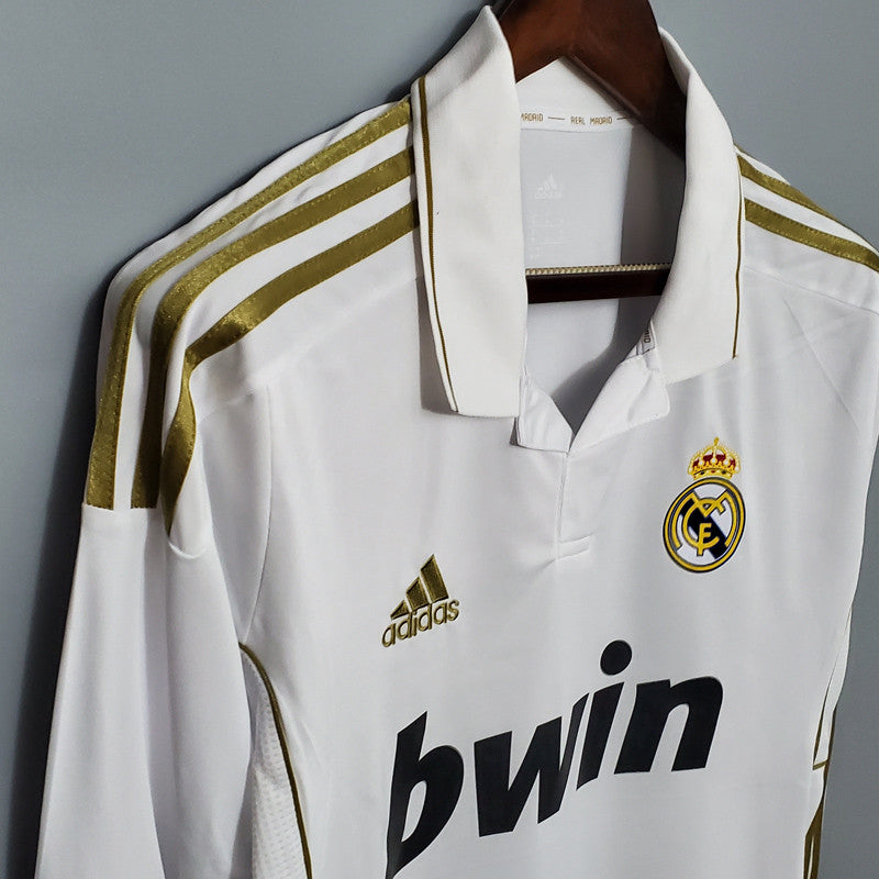 Jersey Retro Real Madrid 11-12   Ronaldo 7 Manga Larga Versión Aficionado