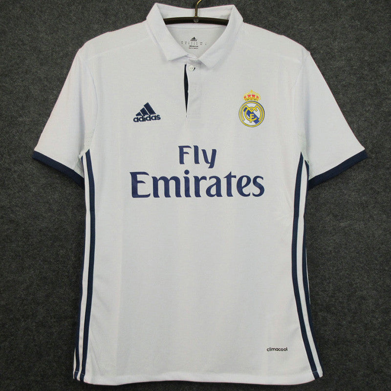 Jersey Retro Real Madrid 16-17   Ronaldo 7 Manga Corta Versión Aficionado