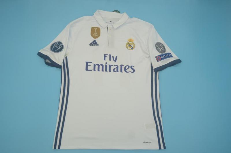 Jersey Retro Real Madrid 16-17   Ronaldo 7 Manga Corta Versión Aficionado