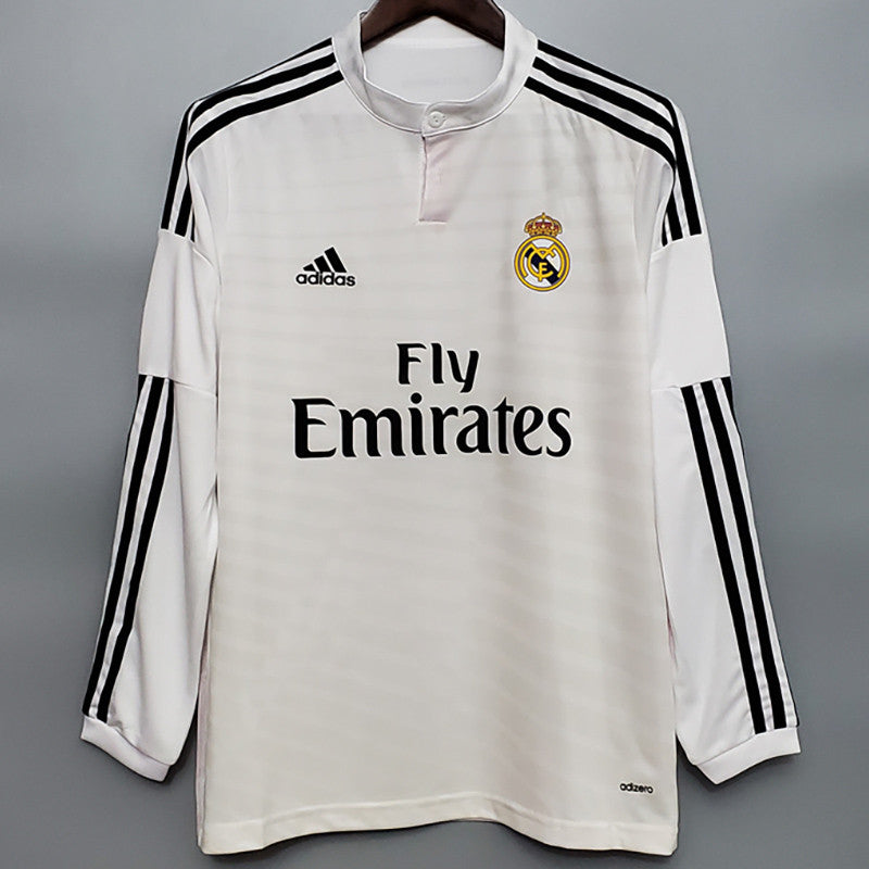 Jersey Retro Real Madrid 14-15   Ronaldo 7 Manga Larga Versión Aficionado