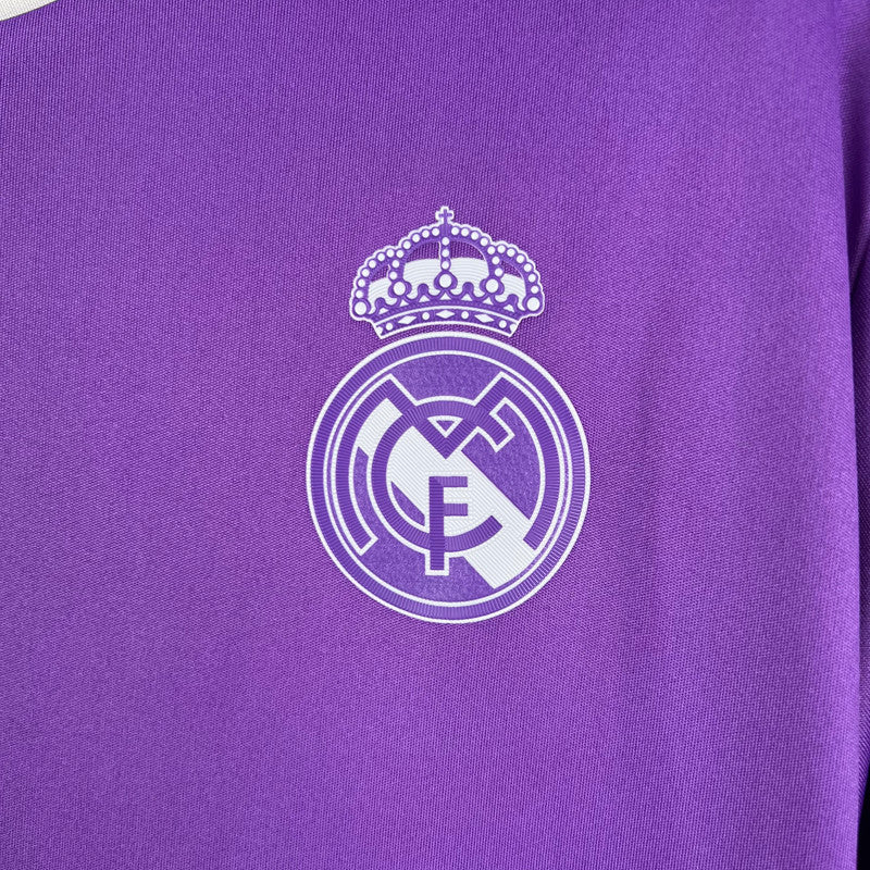 Jersey Retro Real Madrid Visita  16-17  Hombre Ronaldo 7 Manga Larga Versión Aficionado