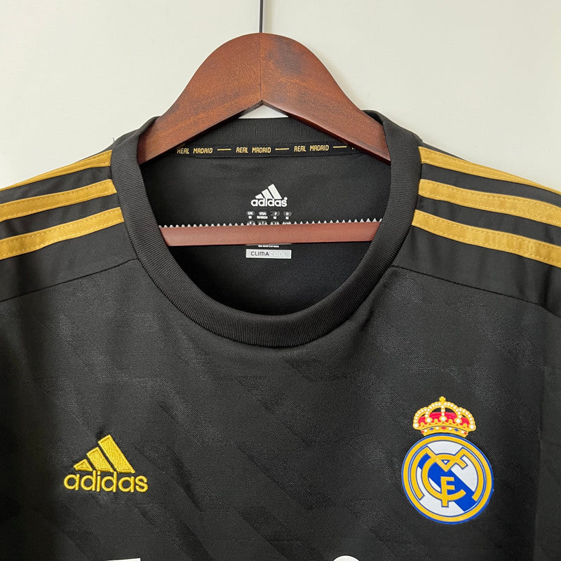 Jersey Retro Real Madrid Visita  11-12  Hombre Ronaldo 7 Manga Larga Versión Aficionado