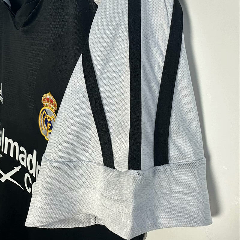 Jersey Retro Real Madrid Visita  01-02 Zidane 5 Hombre Manga Corta Versión Aficionado