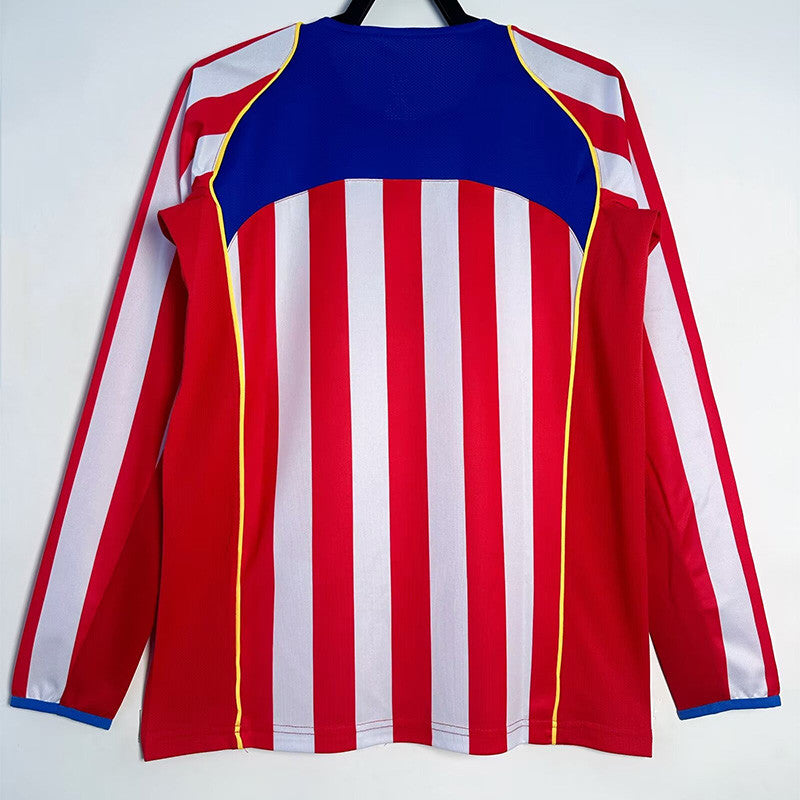 Jersey Retro Atletico de Madrid Local 04-05 9 Torres Manga Larga Version Aficionado