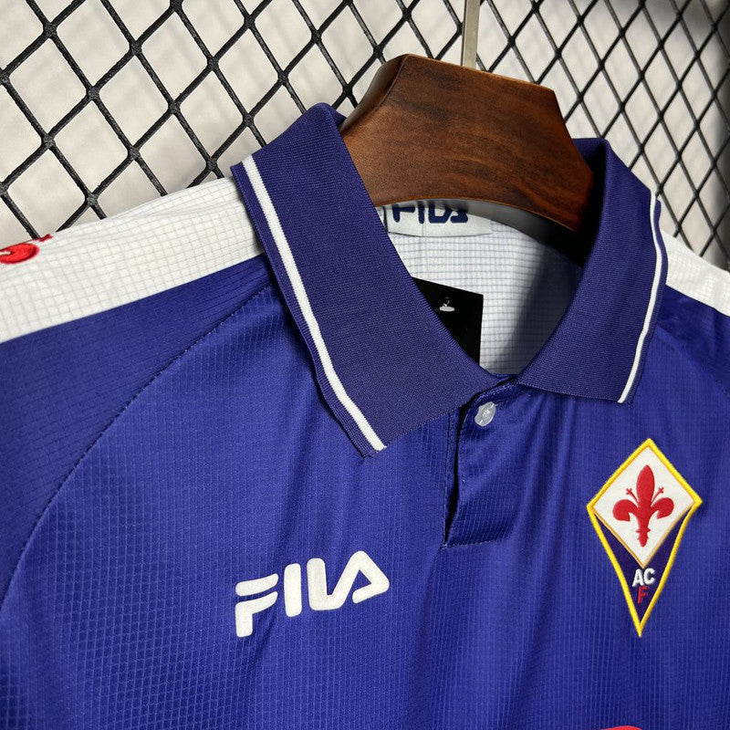 Jersey Retro Florentina Local  98-99 9 Batistuta Manga Corta Version Jugador Calidad Premium