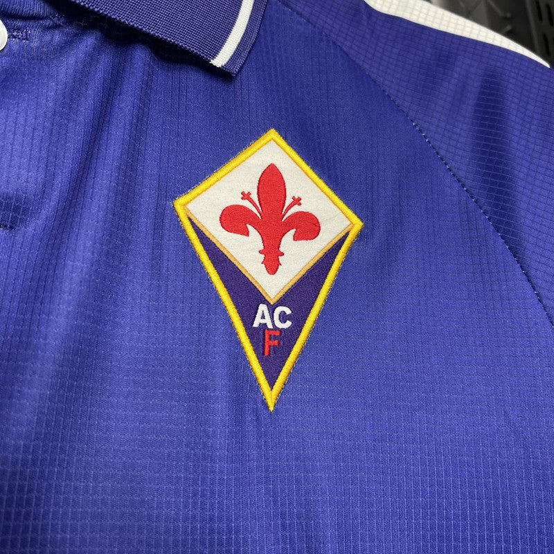 Jersey Retro Florentina Local  98-99 9 Batistuta Manga Corta Version Jugador Calidad Premium