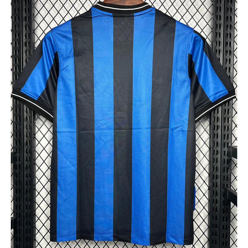 Jersey Retro Inter de Milan Local 09-10 4  Zanetti  Manga Corta Version Aficionado Calidad Premium