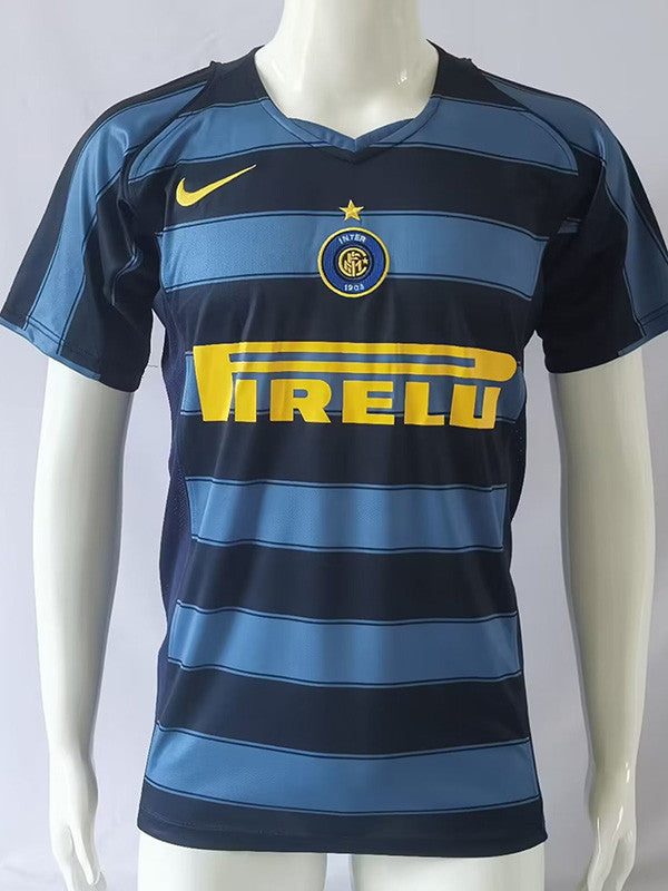 Jersey Retro Inter de Milan Alternativa 04-05 10 Adriano Manga Corta Version Aficionado Calidad Premium