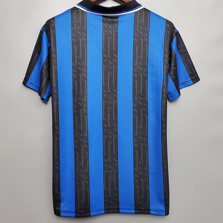 Jersey Retro Inter de Milan Local 97-98  10 Ronaldo Manga Corta Version Aficionado Calidad Premium