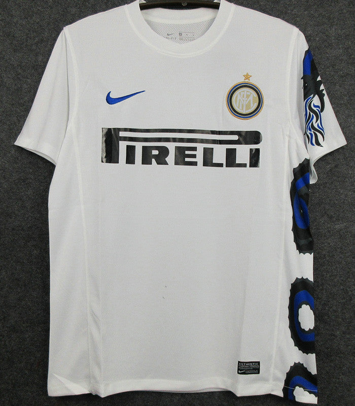 Jersey Retro Inter de Milan Visita  10-11 22 Milito Manga Corta Version Aficionado Calidad Premium