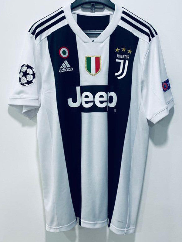 Jersey Retro Juventus Local 18-19 7 Ronaldo Manga Corta Calidad Premium
