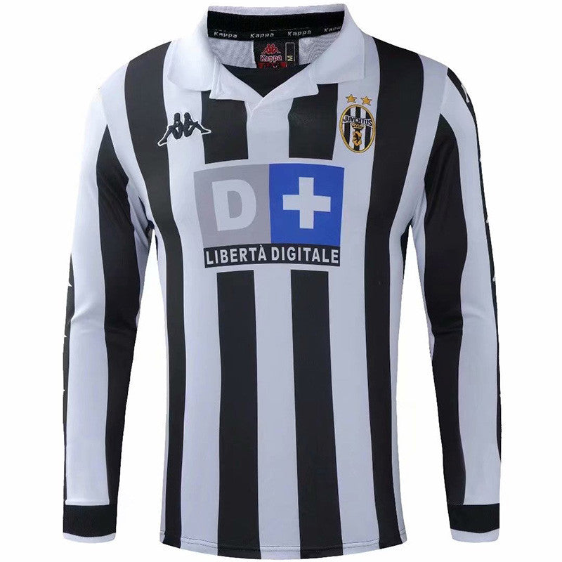Jersey Retro Juventus Local 98-99  21 Zidane  Manga Larga Calidad Premium