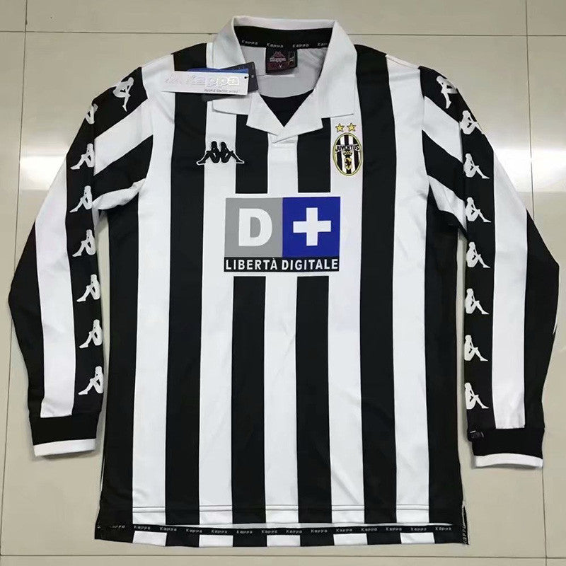 Jersey Retro Juventus Local 98-99  21 Zidane  Manga Larga Calidad Premium